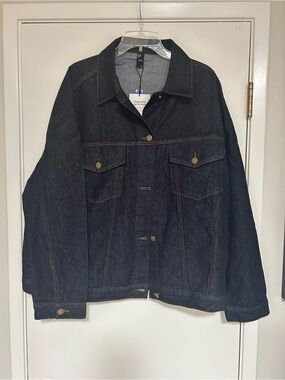 Cider Dark Blue Denim Jean Jacket